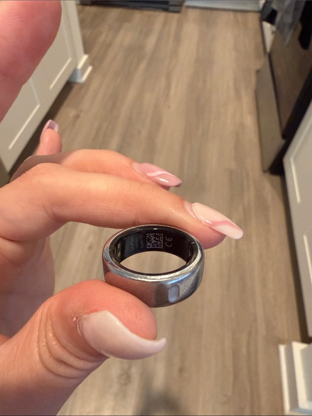 Oura Gen3 Horizon Silver Size 8